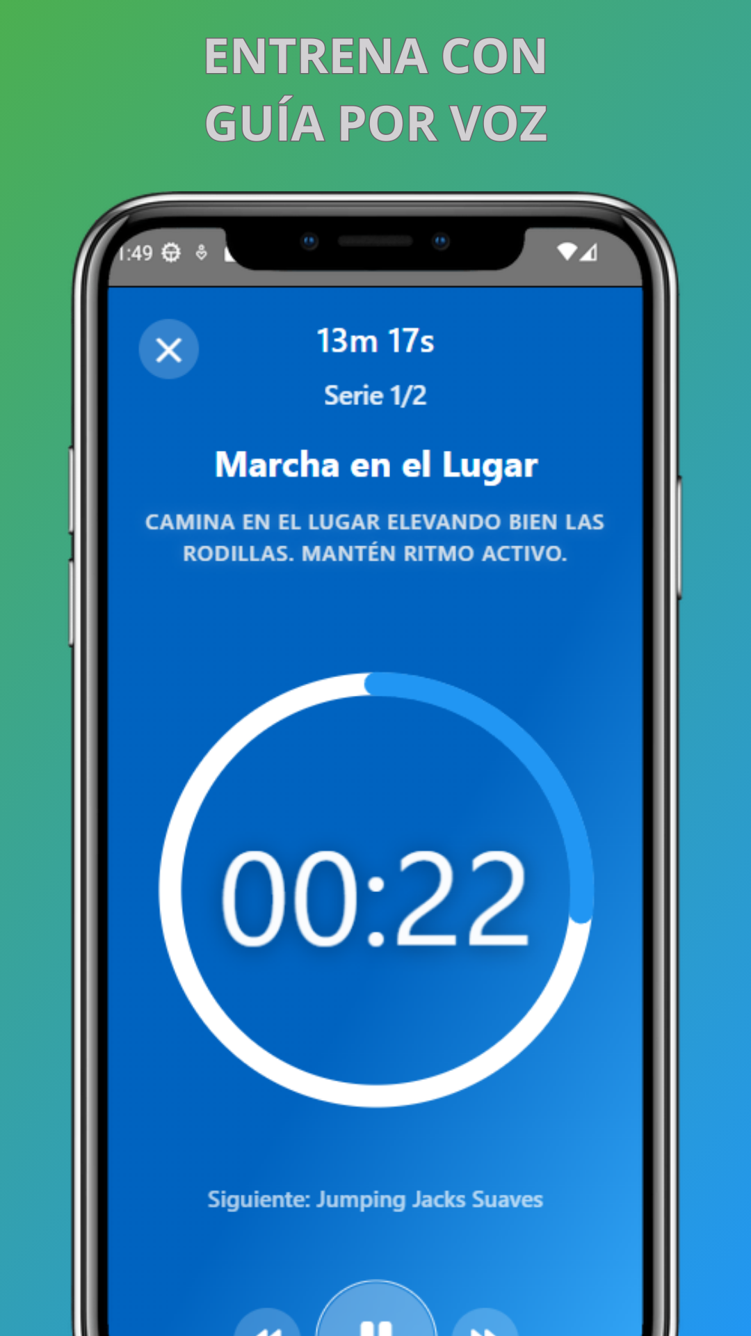 Timer con guía por voz